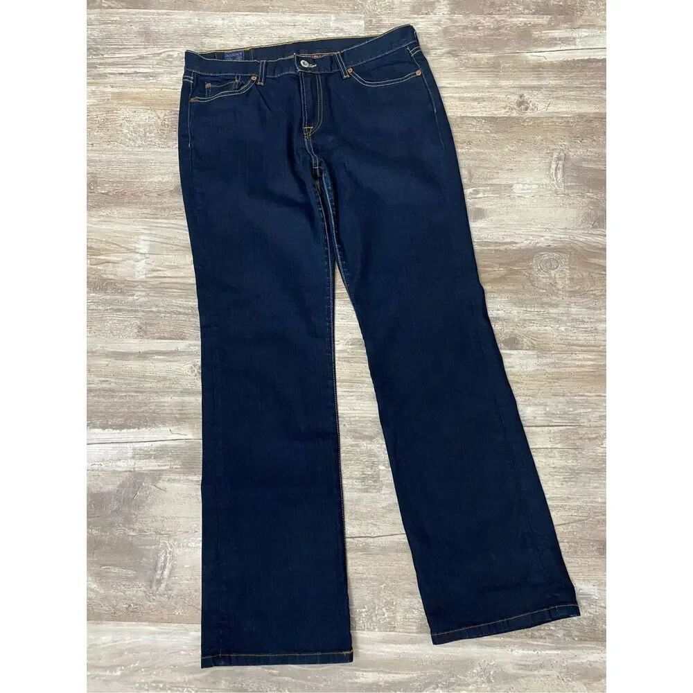 Lucky Brand Straight Leg Jeans Dark Wash Women’s Sz 12